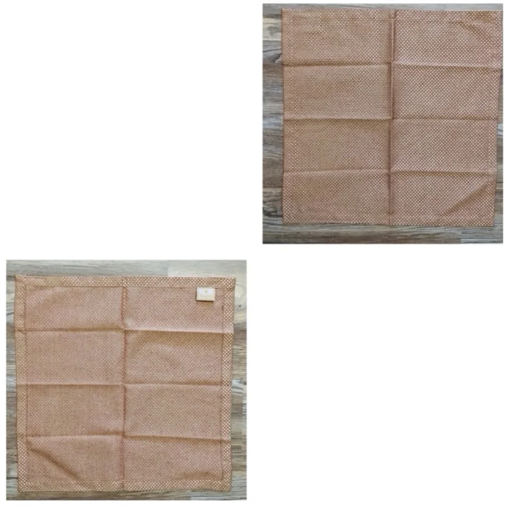 Waterford Wine and Gold Cloth Basketweave Napkins set of 11